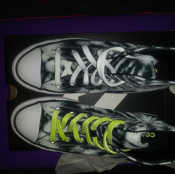 🆕Converse Chuck Taylor Black & White Tie Dye Unisex High Top Sneaker Mens Sizes - Picture 12 of 13